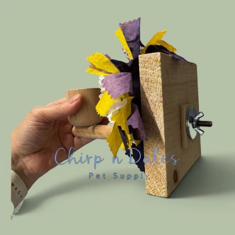Beak Joy Parrot Toys HAWAIIAN CAGE MOUNT PARROT TOY – SMALL – HANDMADE IN CANADA