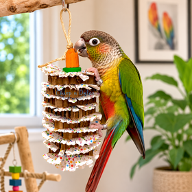 Beak Joy Parrot Toys TASTY GOURMET SHREDDING TOY FOR MEDIUM SMALL PARROTS