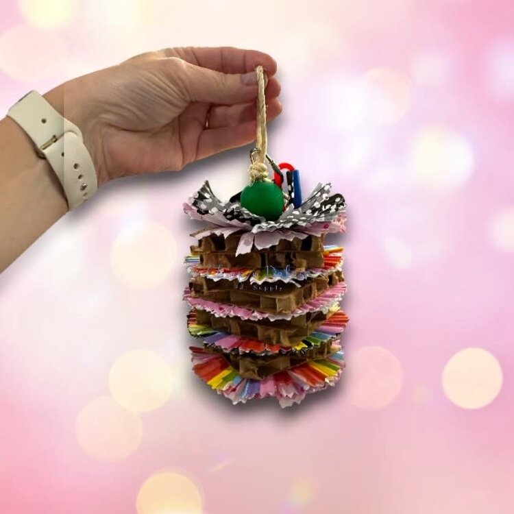 Beak Joy Parrot Toys TASTY GOURMET SHREDDING TOY FOR MEDIUM SMALL PARROTS