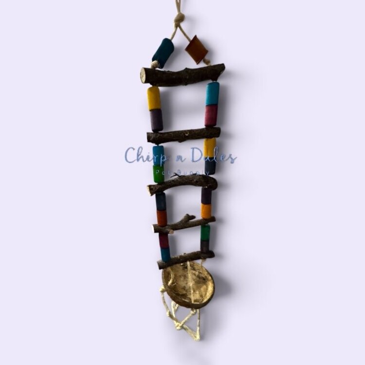 Beak Joy Parrot Toys Beak Joy Half Coco Ladder Parrot Toy 25" x 5"