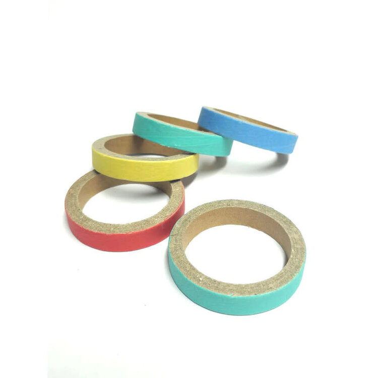 Jolly Jungle MEDIUM PAPER BAGEL RINGS FOR DIY PARROT TOYS – 6.5 CM