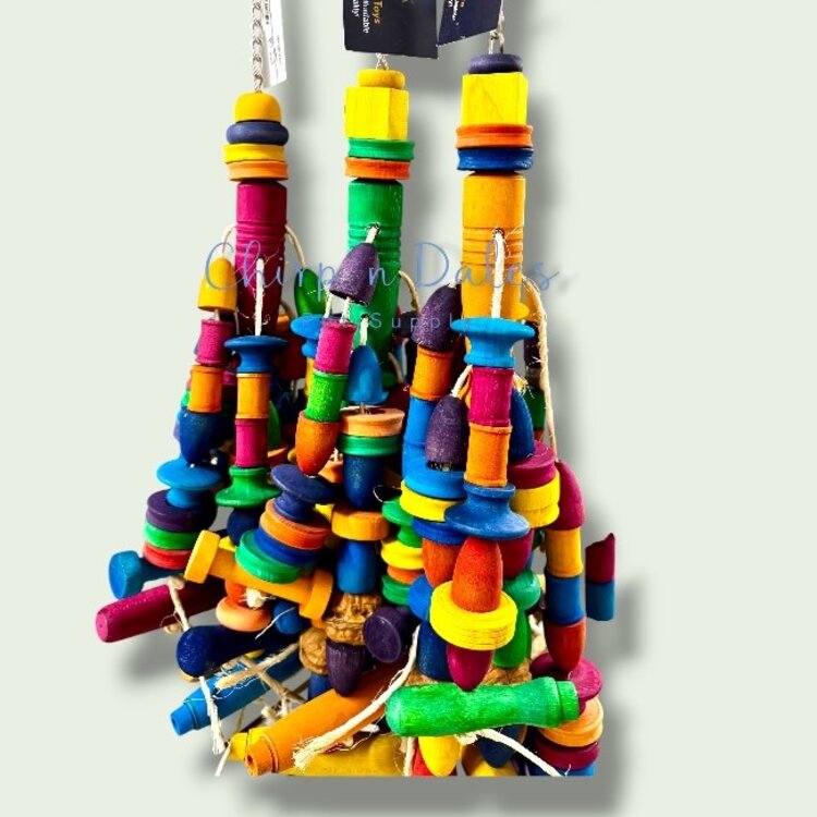 Beak Joy Parrot Toys FIND WALNUT LARGE FORAGING TOY FOR PARROTS - HANDMADE IN CANADA