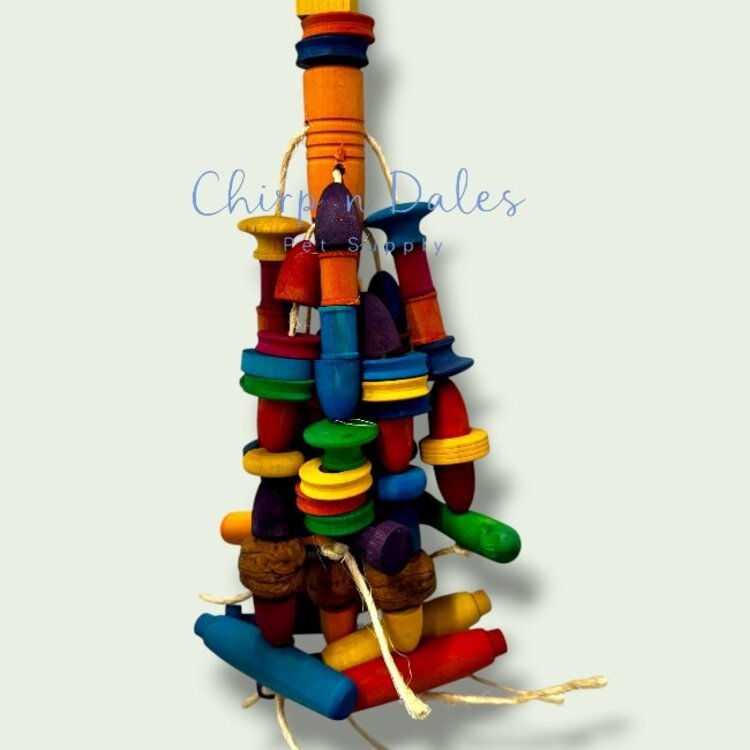 Beak Joy Parrot Toys FIND WALNUT LARGE FORAGING TOY FOR PARROTS - HANDMADE IN CANADA