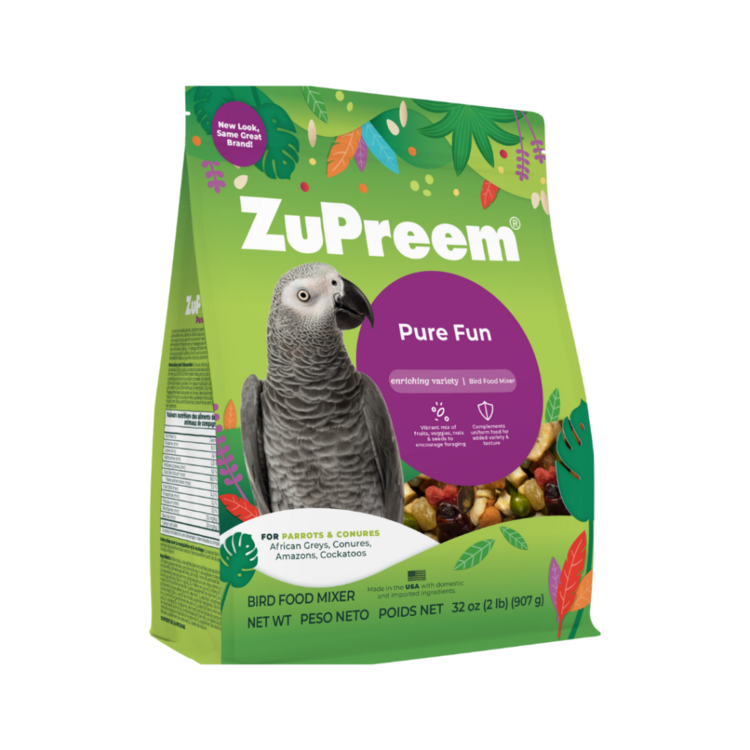 Zupreem ZUPREEM PURE FUN ENRICHING VARIETY BIRD FOOD MIXER FOR PARROTS & CONURES 2 LB (907 G)
