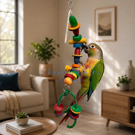 Beak Joy Parrot Toys HALF MOON PARROT TOY – 12" X 6"