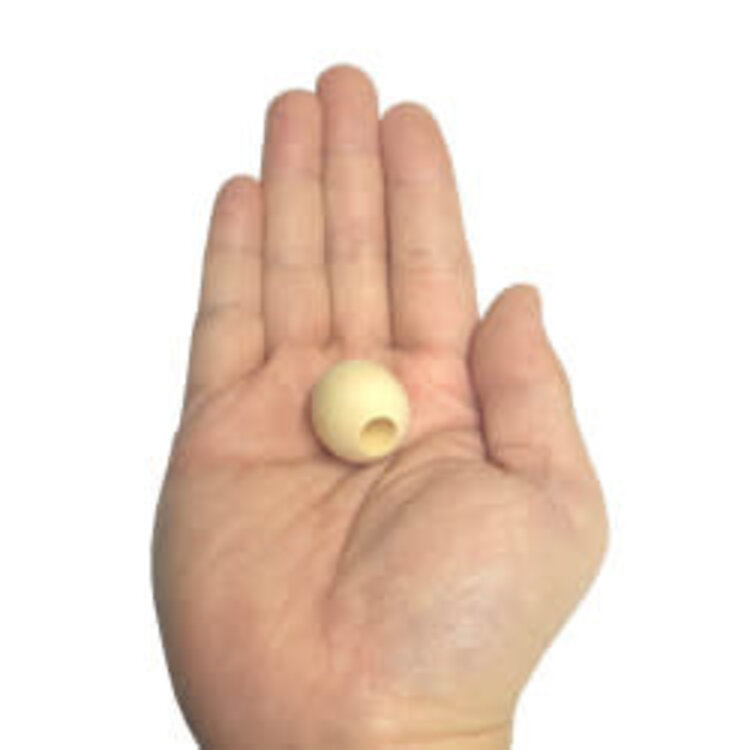 Jolly Jungle NATURAL WOODEN BEADS WITH HOLE FOR DIY BIRD TOYS – 2.4 CM