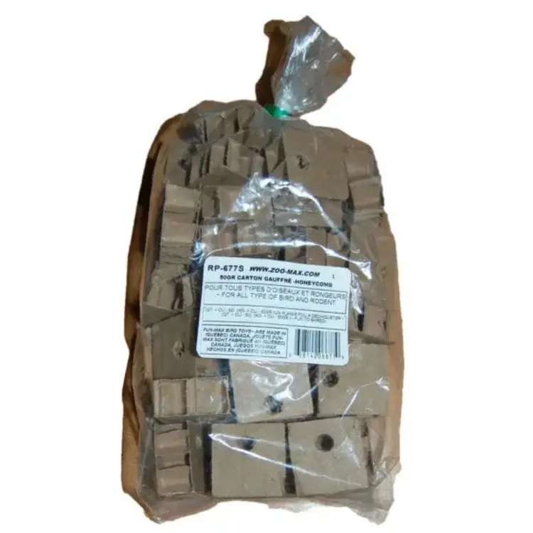 Zoo-Max ZOO-MAX HONEYCOMB CARDBOARD BIRD TOY PARTS – 50 G