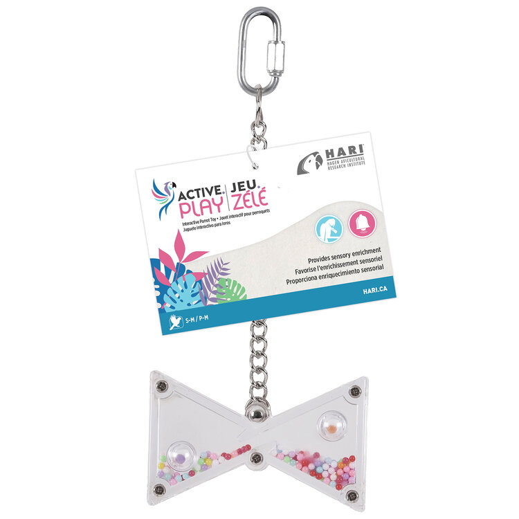 Hari HARI ACTIVE.PLAY HOURGLASS HANGING FOOT AND AUDIO BIRD TOY