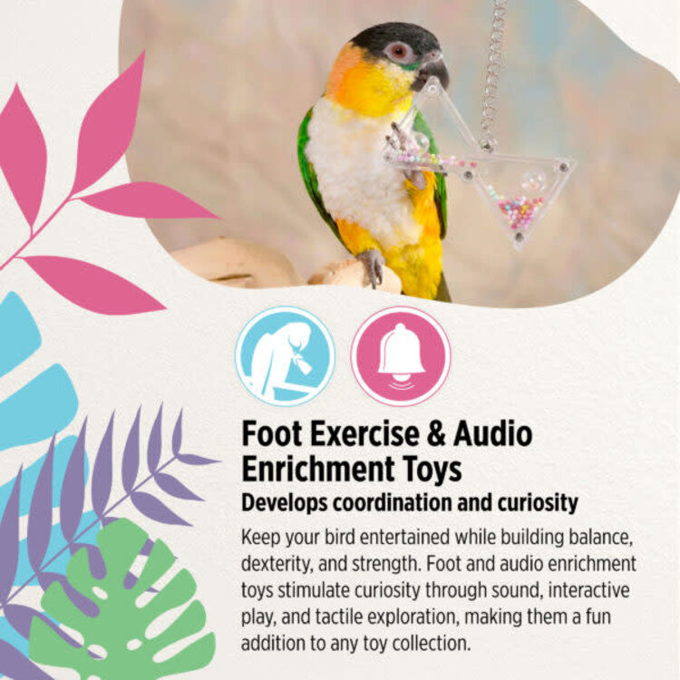 Hari HARI ACTIVE.PLAY UFO INTERACTIVE FOOT & AUDIO PARROT TOY FOR SMALL & MEDIUM BIRDS