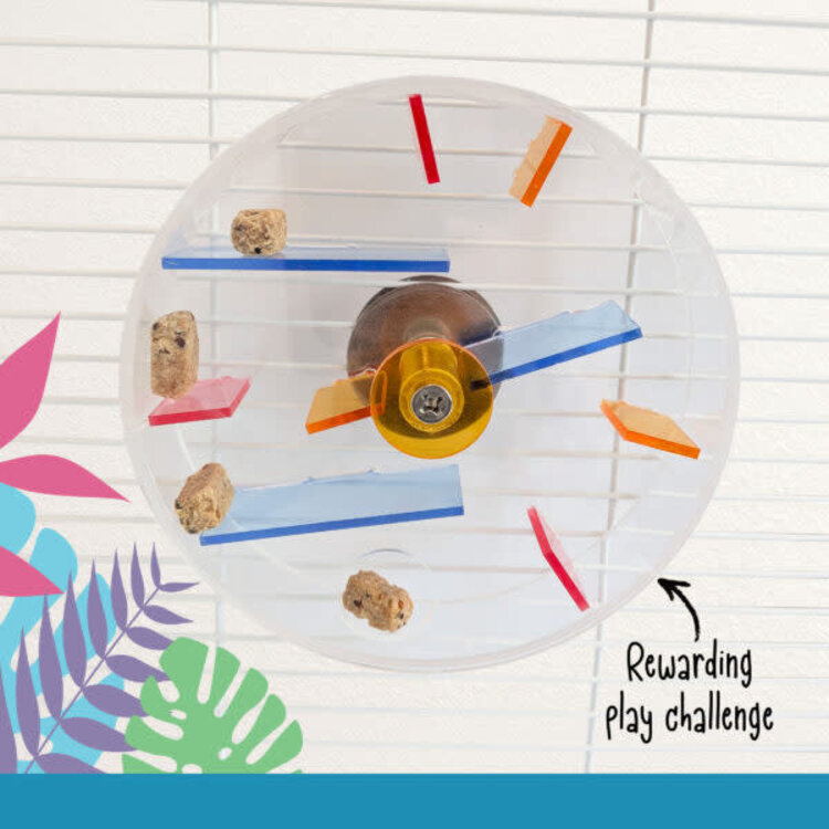 Hari HARI ACTIVE.PLAY WHIRL-A-TREAT LARGE INTERACTIVE FORAGING & EXERCISE TOY FOR MEDIUM & LARGE PARROTS
