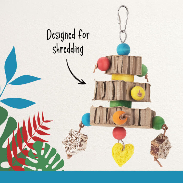Hari HARI SMART.PLAY TOWER TWIST – ENRICHMENT & PREENING TOY FOR SMALL & MEDIUM PARROTS