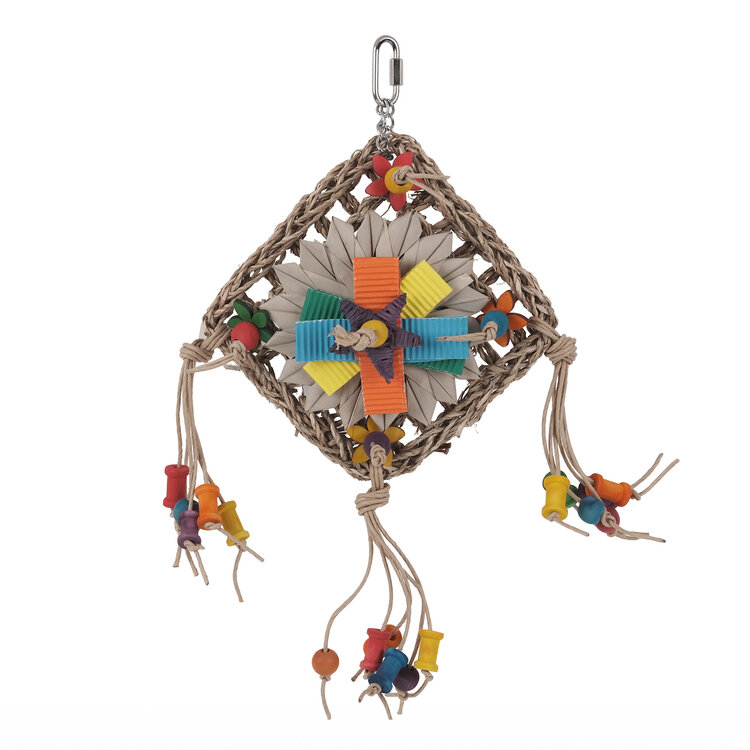 Hari HARI SMART.PLAY MEADOW FLYER – PREENING & EXERCISE PARROT TOY FOR MEDIUM & LARGE BIRDS