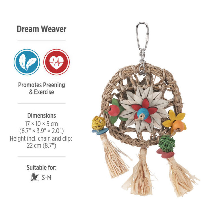 Hari HARI SMART.PLAY DREAMWEAVER – PREENING & EXERCISE PARROT TOY FOR SMALL & MEDIUM BIRDS