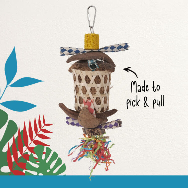 Hari HARI SMART.PLAY TIERED TREASURES – PREENING & FORAGING PARROT TOY FOR MEDIUM & LARGE BIRDS