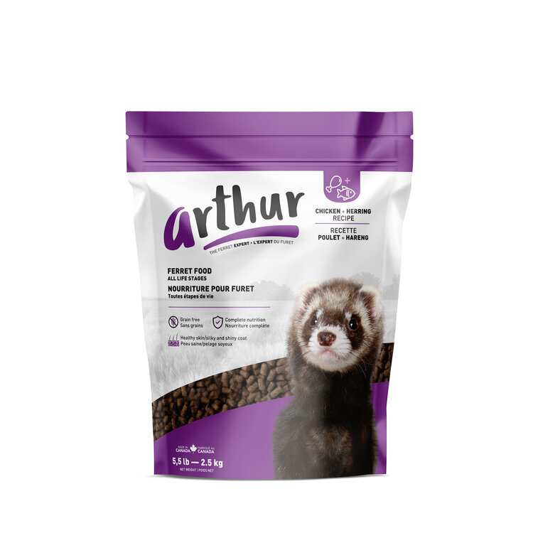 Arthur ARTHUR FERRET FOOD – HIGH PROTEIN CHICKEN & HERRING RECIPE FOR FERRETS 2.5kg