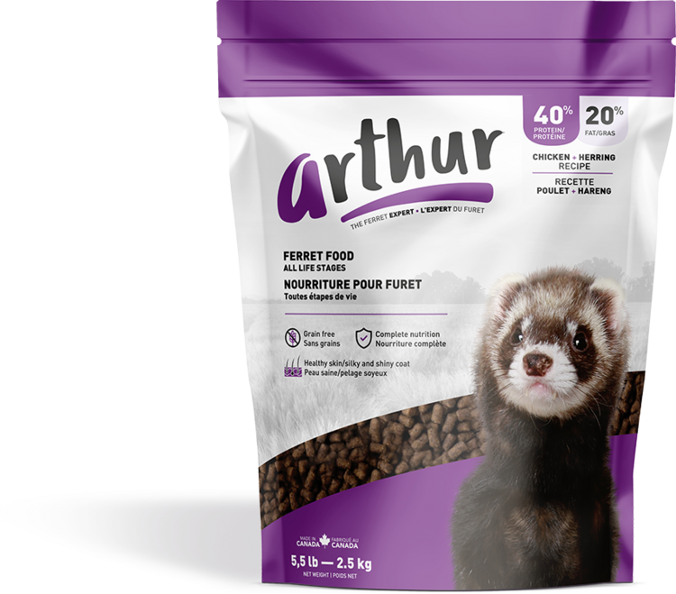 Arthur ARTHUR FERRET FOOD – HIGH PROTEIN CHICKEN & HERRING RECIPE FOR FERRETS 2.5kg