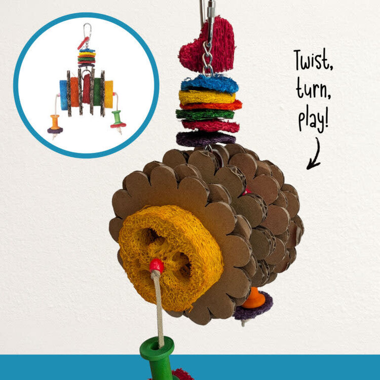 Hari HARI Smart.Play Petal Party, Enrichment Parrot Toy for Medium & Large Birds