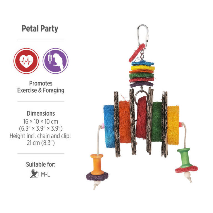Hari HARI Smart.Play Petal Party, Enrichment Parrot Toy for Medium & Large Birds
