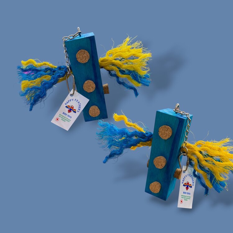 Happy Feathers Happy Feathers Sisal & Cork Chunky Block Assorted Colours