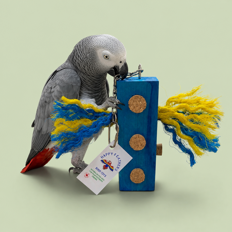 Happy Feathers Happy Feathers Sisal & Cork Chunky Block Assorted Colours