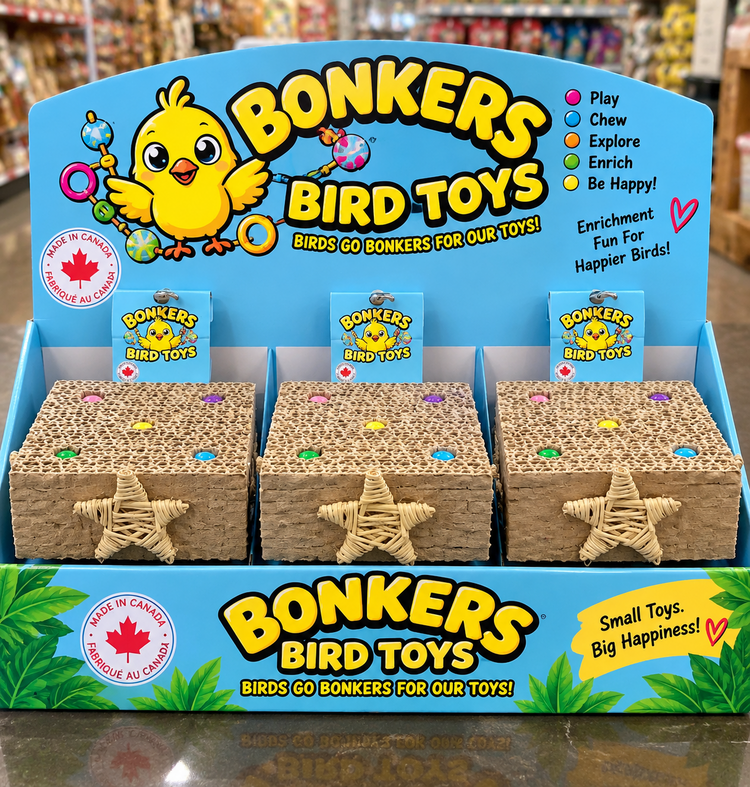 Bonkers Bonkers Corrugated Platform Perch Small 4.5 x 4.5 x 1.5"