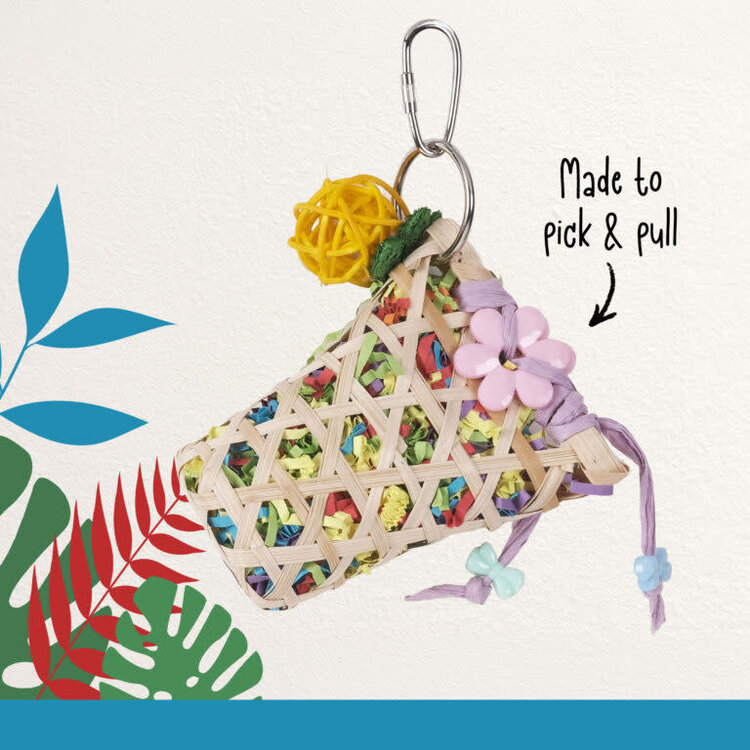 Hari HARI SMART.PLAY WEAVE N’ CHEW – FORAGING & PREENING TOY FOR X-SMALL & SMALL BIRDS