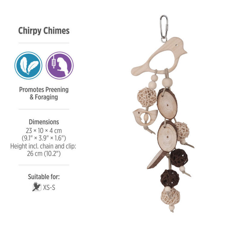 Hari HARI SMART.PLAY CHIRPY CHIMES – FORAGING & PREENING TOY FOR X-SMALL & SMALL BIRDS