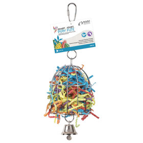 Hari HARI SMART.PLAY CRINKLE CAGE – ENRICHMENT PARROT TOY FOR SMALL & MEDIUM BIRDS
