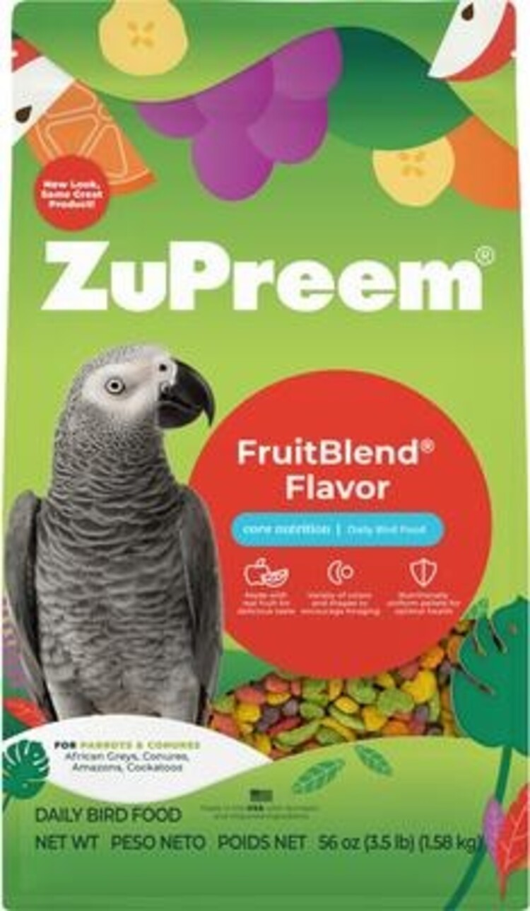 Zupreem ZuPreem "Fruitblend" Food For Conure, Small Cockatoos & Other Medium To Large Parrot 3.5lbs 30830