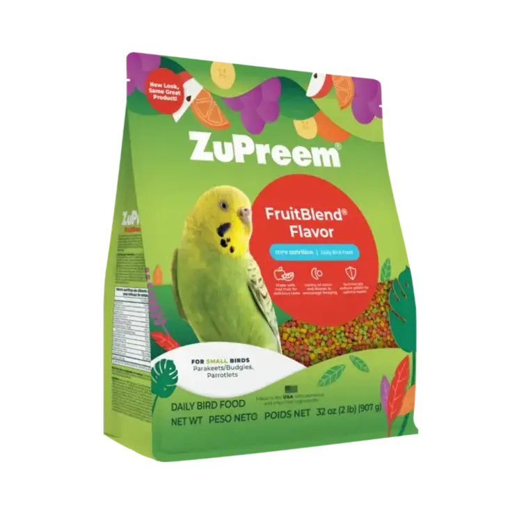 Zupreem ZuPreem "Fruitblend" Food For Parakeet, Budgies, Parrotlet & Small Birds 2lbs 81020