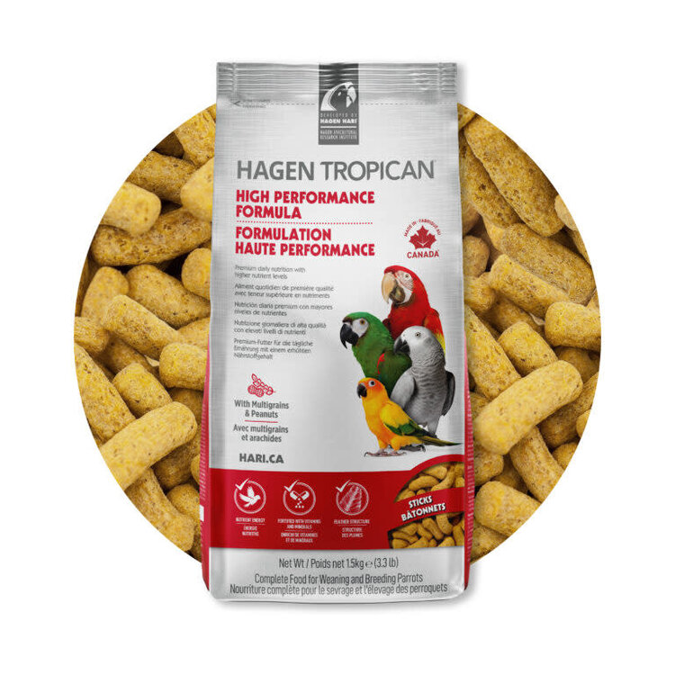 Tropican TROPICAN HIGH PERFORMANCE FORMULA FOR PARROTS – STICKS