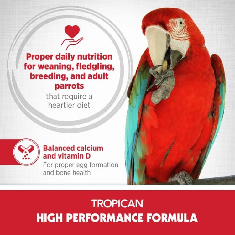 Tropican TROPICAN HIGH PERFORMANCE FORMULA FOR PARROTS – STICKS 8lb