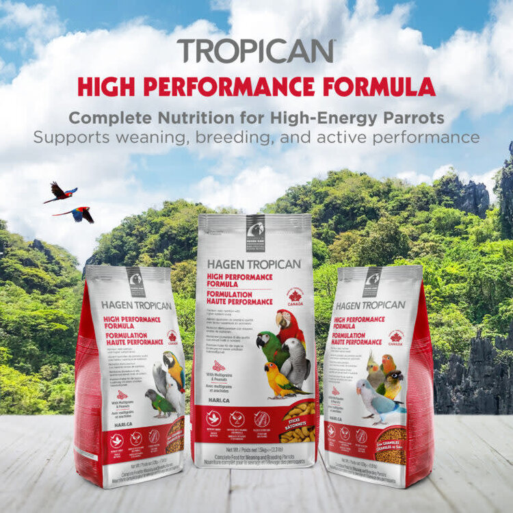 Tropican TROPICAN HIGH PERFORMANCE FORMULA FOR PARROTS – STICKS 8lb