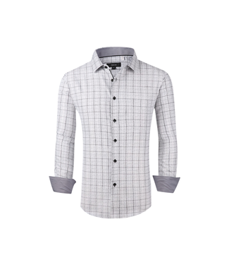 Pavini White Window Pane Button Down