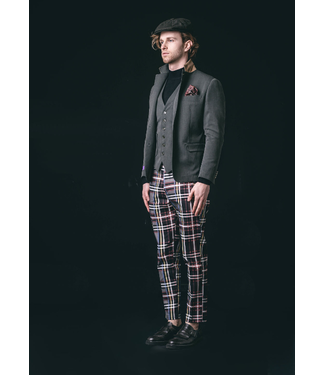 Buy Men's Fashion Plaid Pants Red and Grey Online in India - Etsy