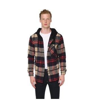 Ron Tomson Color Block Hooded Flannel