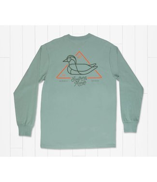 Southern Marsh Long Sleeve Warning Duck Tee