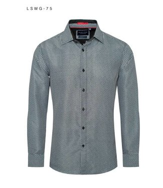 Derbyshire Line And Dot Button Down