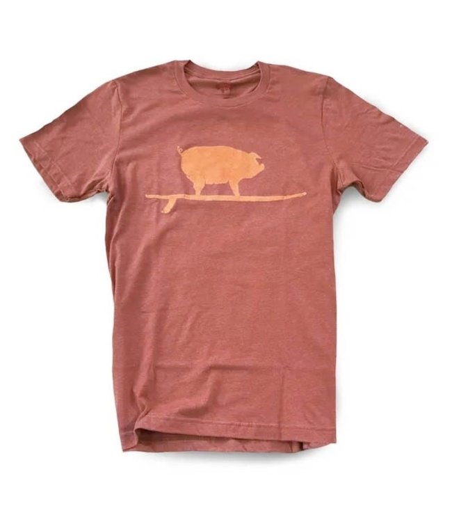 S.L. Revival Co Surfing Pig T-shirt