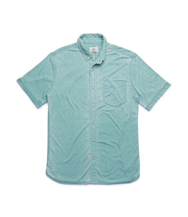 Surf Side Supply SeafoamTony Button Down Knit Burnout