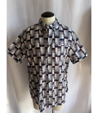 Ben Sherman Circle Square Print Button down