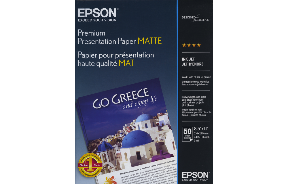 Epson Premium Presentation Paper Matte - 11.7x16.5 - 50 sheets
