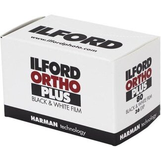 Ilford Ilford Ortho+ 80 B&W 35mm Film - Single Roll, 36 exp