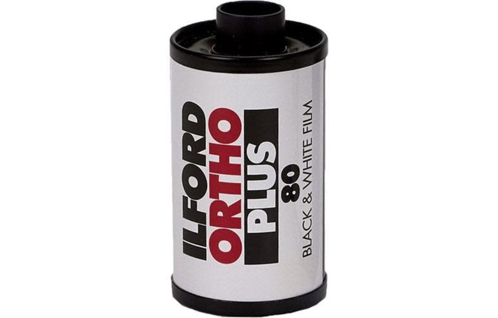 Ilford Ortho+ 80 B&W 35mm Film - Single Roll, 36 exp