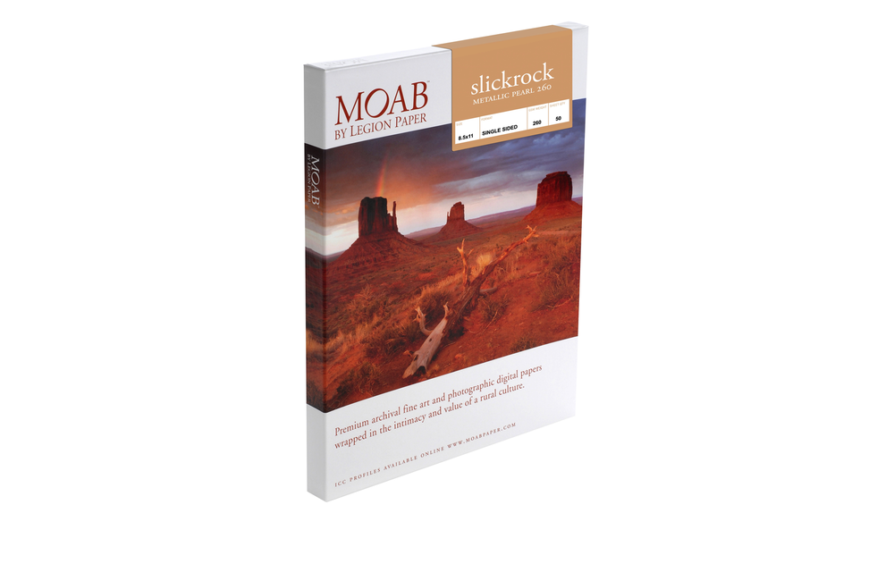 Moab Slickrock Metallic Pearl Paper 260 - 8.5x11 - 25 sheets