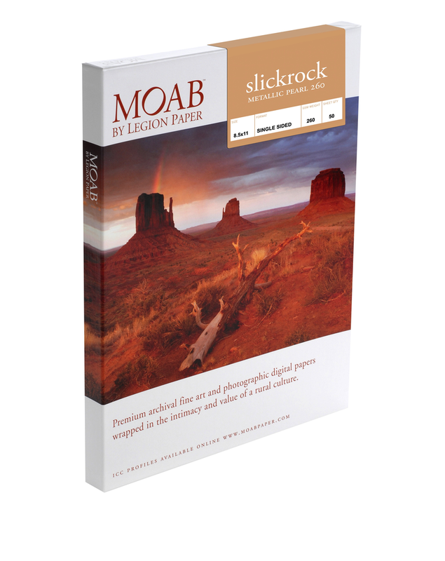 Legion Moab Slickrock Metallic Pearl Paper 260 - 13x19 - 25 Sheets
