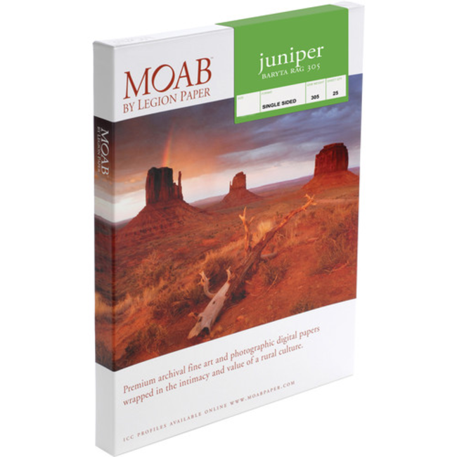 Moab Juniper Baryta Rag Paper 305 - 5x7 - 25 Sheets