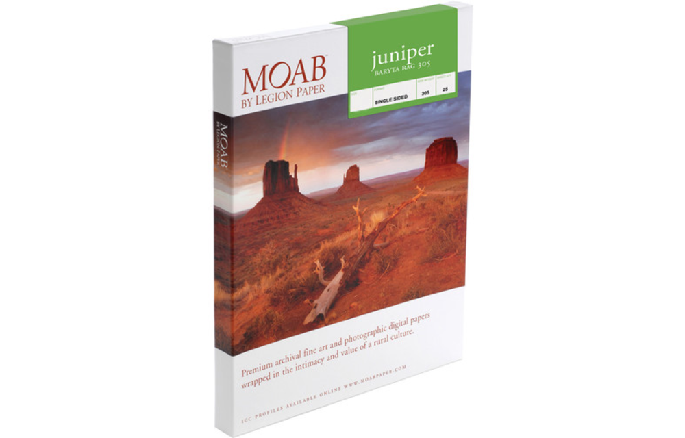 Moab Juniper Baryta Rag Paper 305 - 13x19 - 25 Sheets