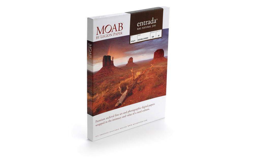 Moab Entrada Rag Natural Paper 300 - 11x17 - 25 Sheets
