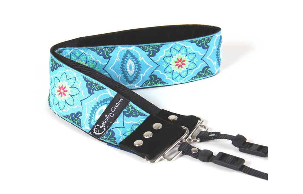 Capturing Couture Neo Victorian Aqua 2” camera strap